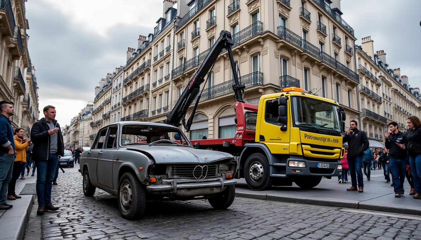 bénéficiez d’un service d’épaviste gratuit et agréé à paris et en île-de-france en 2025 pour l’enlèvement rapide et légal de votre véhicule hors d’usage. intervention professionnelle et démarches simplifiées.